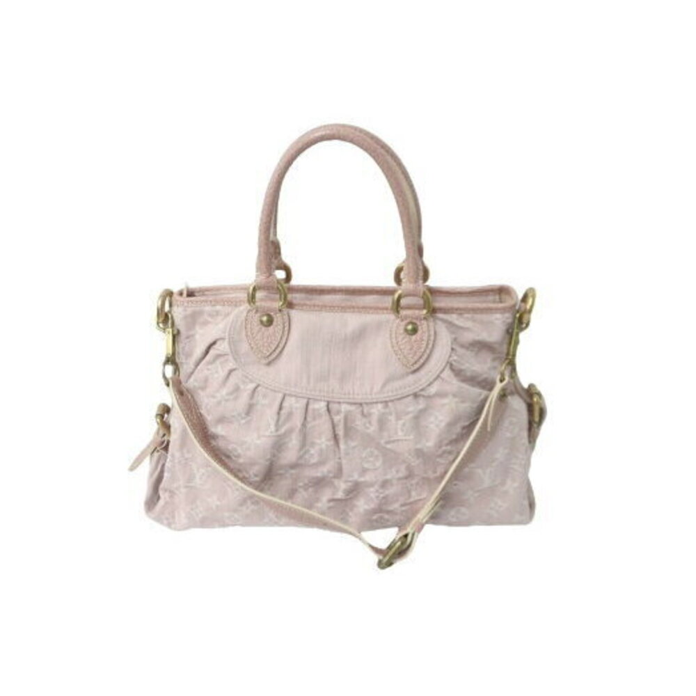 Louis Vuitton handbag shoulder strap Rose Pink monogram denim